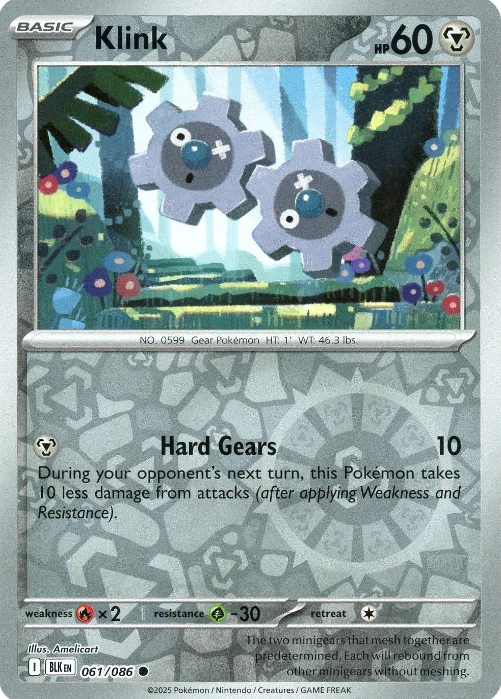 Black Bolt Klink #61/86 reverse holo